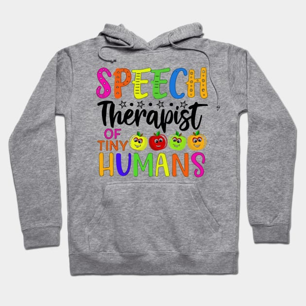 speech therapist of tiny humans Hoodie by Vortex.Merch